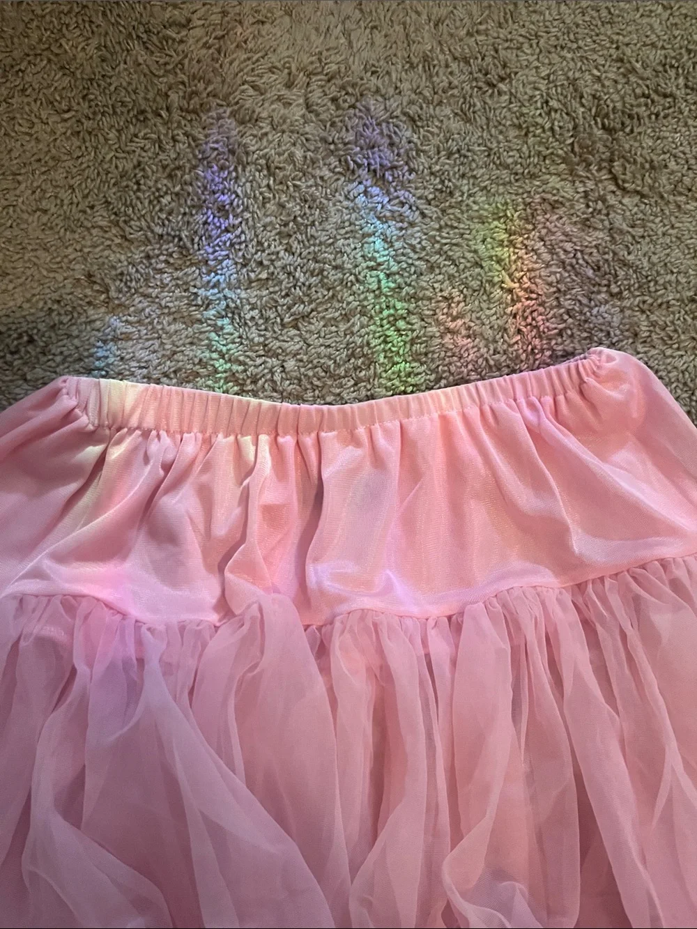torrid Pink Ruffled Tulle Circle Skirt layer coquette quirky 00 medium